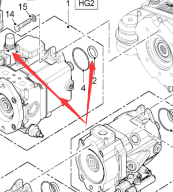  Road Milling Machine HG2 Hydraulic Pump Part Number 2134755