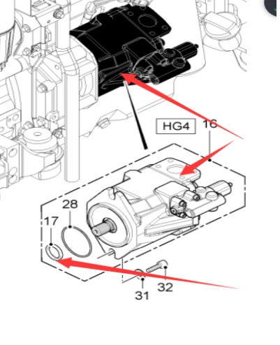  Road Milling Machine HG4 Hydraulic Pump Part Number 2134750