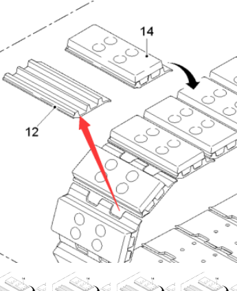  Road Milling Machine Metal Track Shoe Part Number 10874