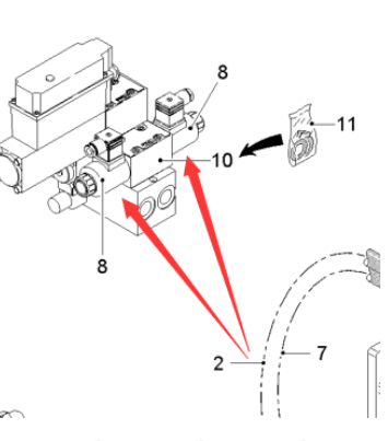  road milling machine steering solenoid valve coil part number 2104114