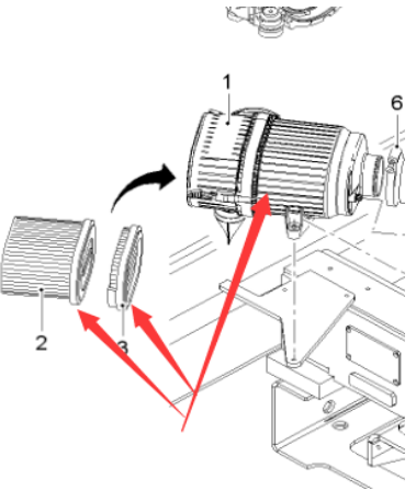  Road Milling Machine  Air Filter Assembly Part Number 2142669
