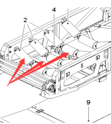  road milling machine conveyor belt support roller part number 129678