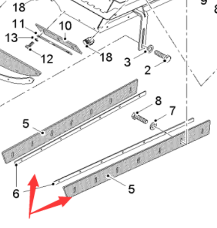  road milling machine rubber deflector part number 2165567
