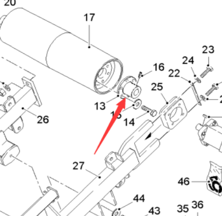  road milling machine drive flange part number 52680