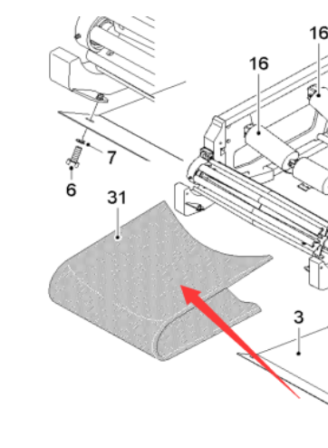  road milling machine conveyor belt B600 part number 2142470