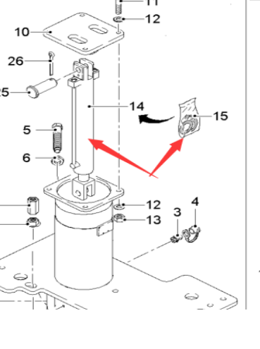  road milling machine grader lifting cylinder part number 53353