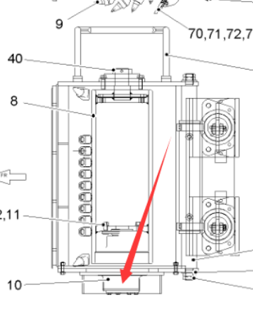  road milling machine grader motor part number 2066566