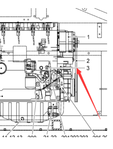  Road Milling Machine Engine Belt Part Number 2110069