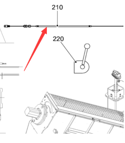  road milling machine throttle cable part number 2137103