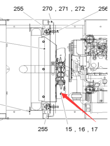  Road Milling Machine Cooling Fan Part Number 2070461