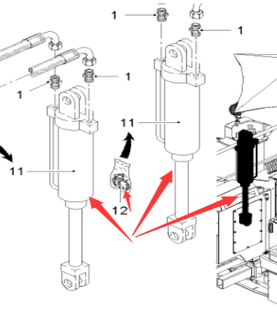  road milling machine leg cylinder part number 191925