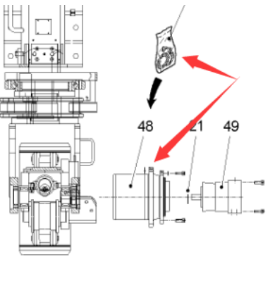  road milling machine front walking motor reducer part number 136953
