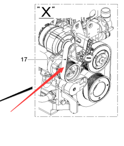  road milling machine engine belt part number 2174024