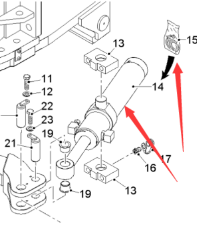  road milling machine steering cylinder part number 2171708
