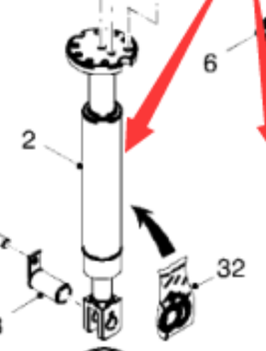  Road Milling Machine Leg Cylinder Part Number 112214