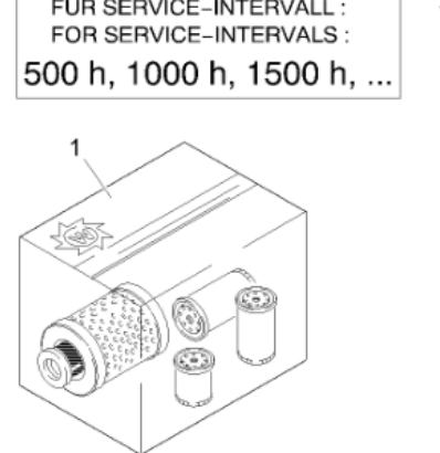  W100 milling machine maintenance package part number 2063467
