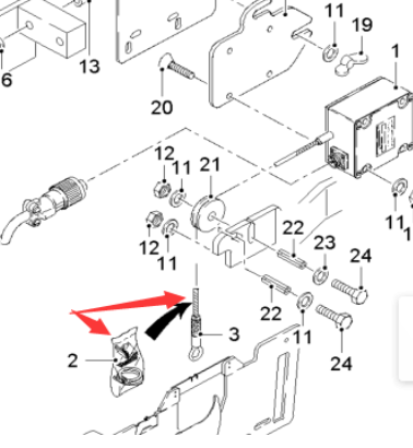  Road Milling Machine Wire Rope Replacement Device IV Part Number 2200901