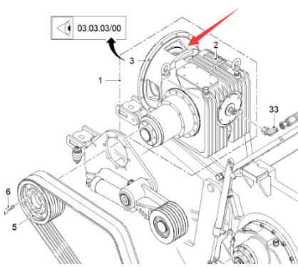  road milling machine milling drum clutch assembly part number 2063641