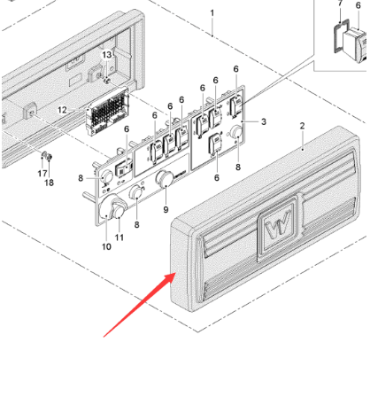  Road Milling Machine  Side Console Assembly Part Number 2469639