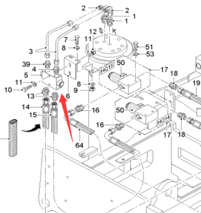  Road Milling Machine Leg Cylinder Check Valve Part Number 2271204