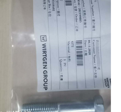  Road Milling Machine Steel Bolt Part Number 4272