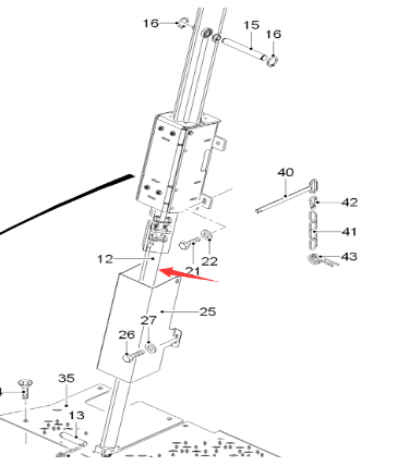  road milling machine canopy lifting cylinder part number 2065393