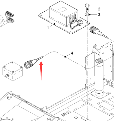  Road Surface Milling Machine Cross Slope Instrument Line Part Number 119611