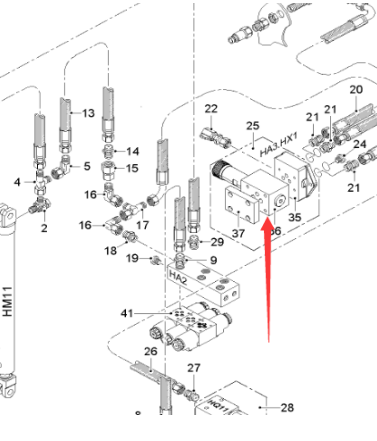  Pavement Milling Machine Scraper Float Valve Part Number 2308909