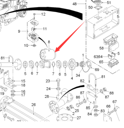  pavement milling machine water flow meter part number 182651