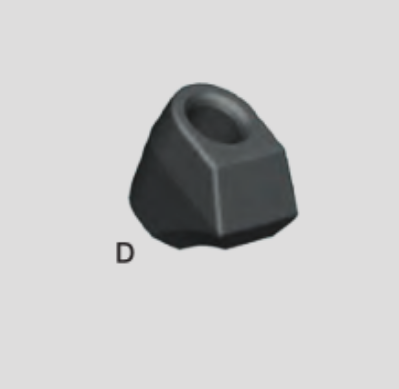  Road Surface Milling Machine Road Mixer Knife Base Part Number 2046579