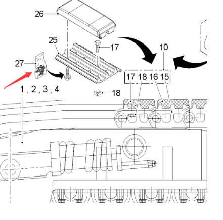  Road Surface Milling Machine Screw Set Part Number 2103002