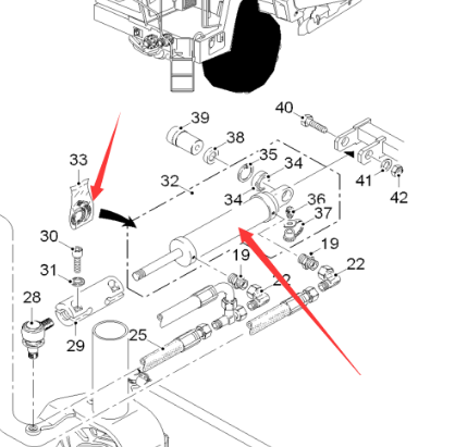  road milling machine steering cylinder part number 2134895