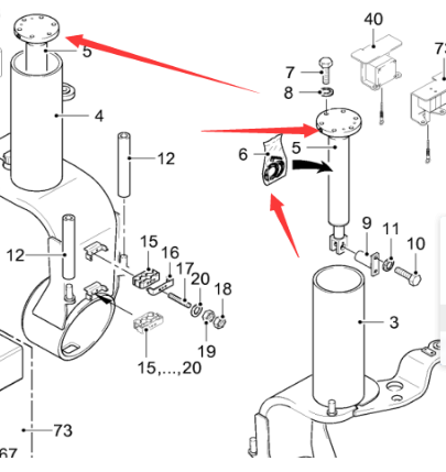  road milling machine leg lifting cylinder part number 173477