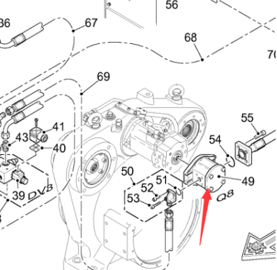  road milling machine air conditioning gear pump part number 172308