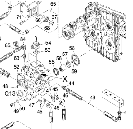  Road Milling Machine Motor Drive Pump Part Number 167486