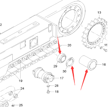  road milling machine universal bearing part number 18503