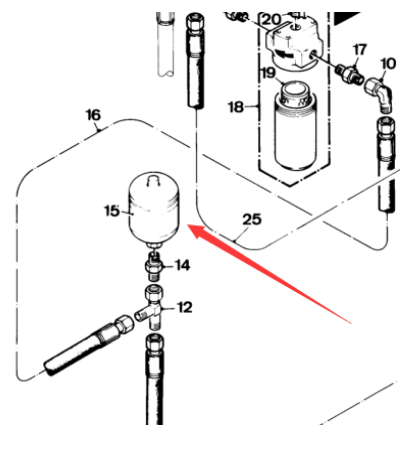  road milling machine walking accumulator part number 7708
