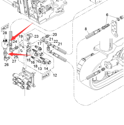  road milling machine walking accumulator part number 2093183