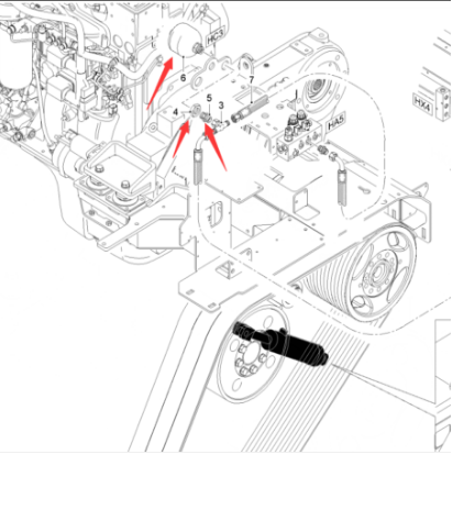  road milling machine belt tension accumulator part number 2477833