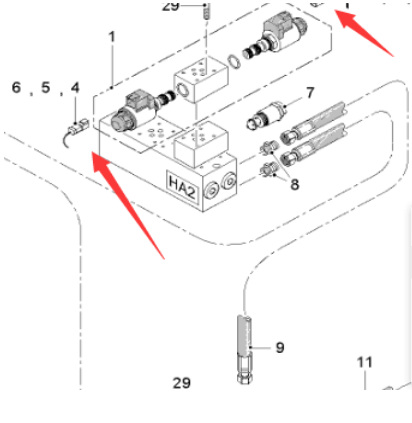  road milling machine solenoid valve plug part number 117269