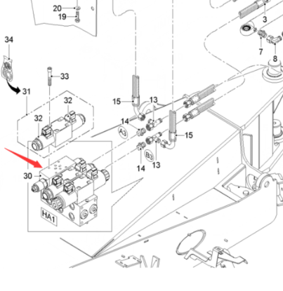  road milling machine conveyor belt rotary brake valve part number 172186