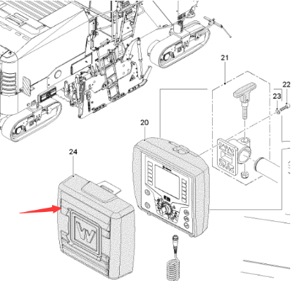  Road Milling Machine Computer Cover One Part Number 2295861