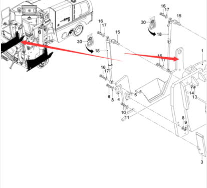  road milling machine left panel part number 2273218