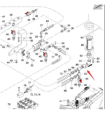  Pavement Milling Machine Ball Valve Part Number 2129622