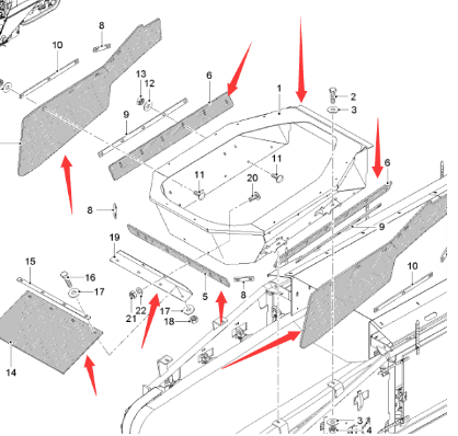  Road Milling Machine Feed Hopper Assembly Part Number 2123014