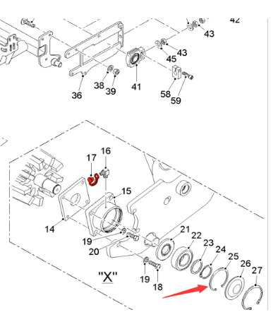  Road Surface Milling Machine Primary Return Roll Locking Ring Part Number 10452