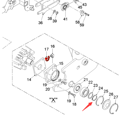  Road Surface Milling Machine Primary Return Roll Locking Ring Part Number 10278