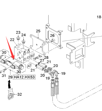  road milling machine leg cylinder solenoid valve part number 2305480