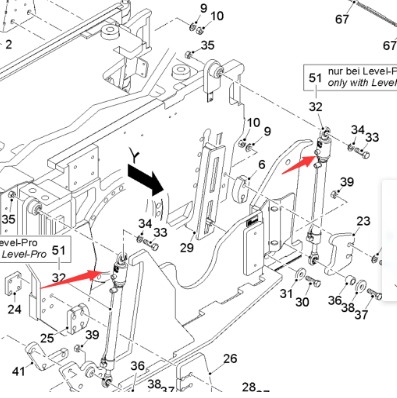  road milling machine with sensor edge plate oil cylinder part number 2353291