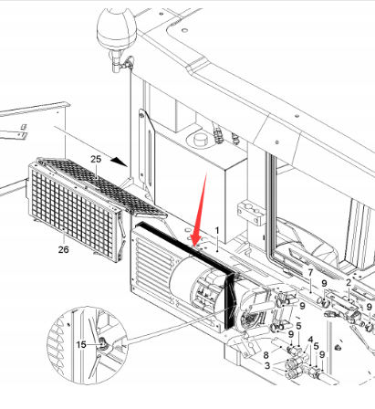  road milling machine heater part number 2160807